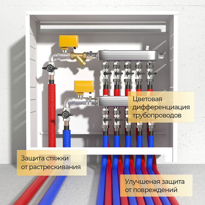Трубка теплоизоляционная Energoflex SuperProtect  DN 35 толщина 13мм от -40 до +95°C длина 2м синяя-2