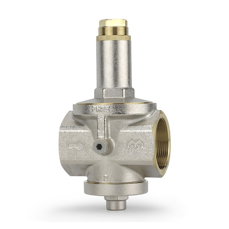 Регулятор давления VARMEGA VM128 DN 50 PN25 мембранный под манометр 18,2kv G-1/4'' никелированный-1