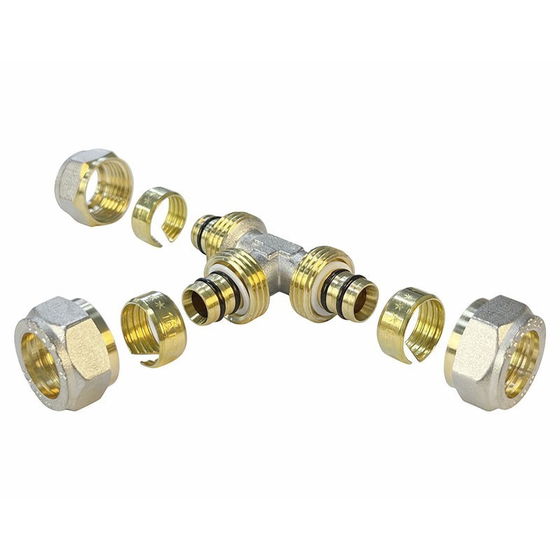 Тройник обжимной переходной Valfex VF.331.N, DN 16x20x16 PN 10-2