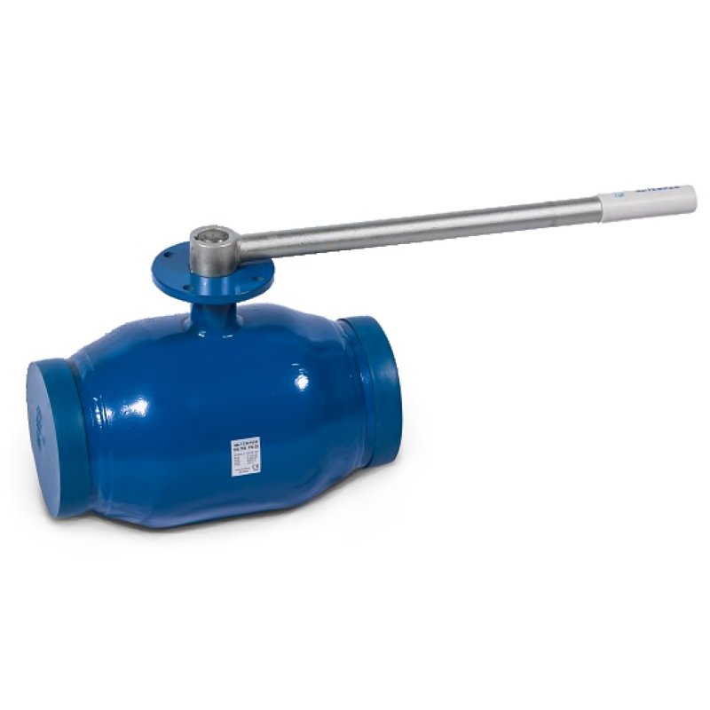 Кран стальной шаровой цельносварной TEMPER КШ.Ф.П.П-П, DN 125 PN 25, 360мм, полнопроходной, приварной с ручкой-1