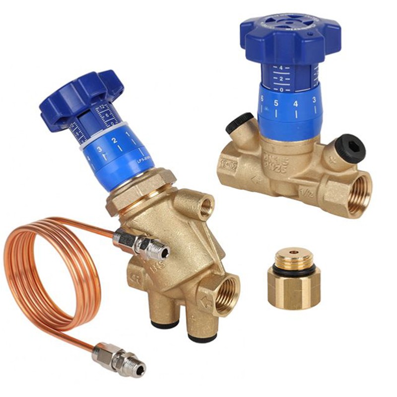 Комплект автоматической балансировки MVI BLN.DP1.06, DN 25 PN 25 (Регулятор перепада давления BL.510 +клапан балансировочный BL.210 +переходник BL.901.02)-1