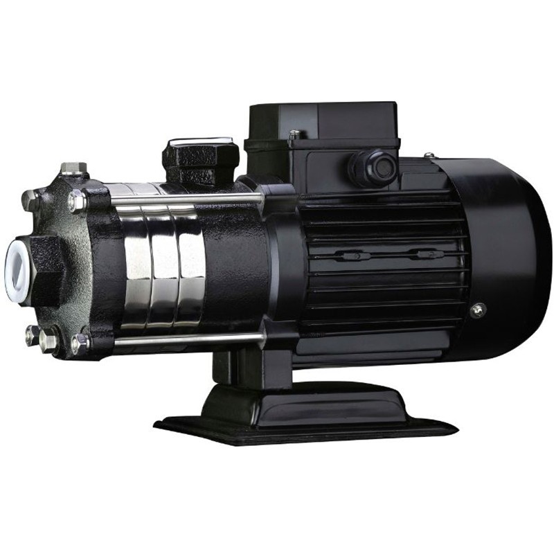 Насос многоступенчатый горизонтальный CNP CHLF(T)12-30LDWPC 1,8кВт 1х220В PN 10 70гр., нержавеющая сталь с чугунными патрубками-1