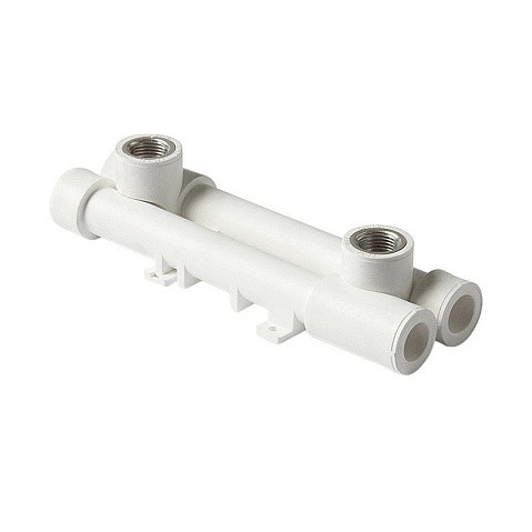 Комплект универсальный настенный ПП 20-1/2'' PN 25 с внутренней резьбой белый Pro Aqua PA60008 купить в Волгограде | "Проконсим"