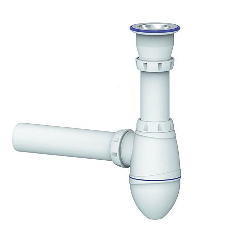 Сифон для умывальника Unicorn А210, 40х40 прямой отвод, 1 1/2'' х40 чаша из нержавеющей стали купить в Волгограде | "Проконсим"
