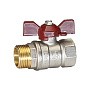 Кран латунный шаровой Temper 88.В-Н.34.Б DN 20 PN 40 бабочка муфта-штуцер купить в Волгограде | "Проконсим"