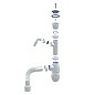 Сифон для мойки Unicorn В320V, 40х50 гибкий отвод, 1 1/2'' х40 чаша из нержавеющей стали с отводом для стиральной машины купить в Волгограде | "Проконсим"