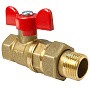 Краны латунные шаровые 11Б27фт1М DN 15-32 PN 40 бабочка американка Valfex.227.LB1 купить в Волгограде | "Проконсим"