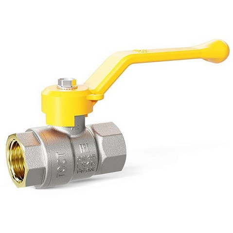 Кран латунный шаровой LD Pride GAS DN20 PN 40 никелированный рычаг муфта-муфта купить в Волгограде | "Проконсим"