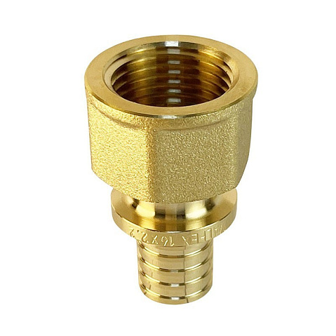 Муфта латунная для PEX труб 16-3/4'' PN 16 S-2,2мм переходная под надвижную гильзу Valfex VF.401.AF купить в Волгограде | "Проконсим"