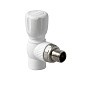 Краны шаровые ПП DN 20-25 PN 25 для радиатора угловые белые Pro Aqua купить в Волгограде | "Проконсим"