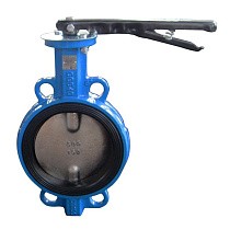 Затвор дисковый поворотный DN 150 PN 16 межфланцевый с диском из чугуна уплотнение-NBR ручной Seagull купить в Волгограде | "Проконсим"