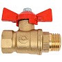 Краны латунные шаровые 11Б27фт1М DN 15-32 PN 40 бабочка муфта-штуцер Valfex.218 DeltaPro купить в Волгограде | "Проконсим"