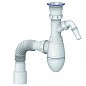 Сифон для мойки Unicorn В320V, 40х50 гибкий отвод, 1 1/2'' х40 чаша из нержавеющей стали с отводом для стиральной машины купить в Волгограде | "Проконсим"