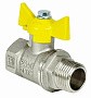 Краны латунные шаровые газовые 11Б27фт1М DN 15-32 PN 40 никелированные бабочка муфта-штуцер Valfex.278 Standart ГОСТ Р 59553 купить в Волгограде | "Проконсим"