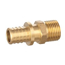 Муфты латунные для PEX труб DN 16-32 PN 16 под надвижную гильзу с наружной резьбой PLP купить в Волгограде | "Проконсим"