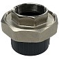 Муфта разборная НПВХ DN 32-1" PN 16 клеевая с внутренней латунной резьбой черная Aquaviva AQVBBD32F купить в Волгограде | "Проконсим"