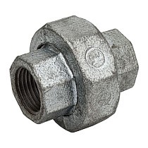 Американка чугунная DN 15-50 PN 16 оцинкованная муфта-муфта с плоской прокладкой Fittex Plus купить в Волгограде | "Проконсим"
