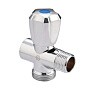 Вентиль латунный проходной MVI BV.461 DN 15 +отверстие 20 PN 10 хромированный муфта-штуцер маховик купить в Волгограде | "Проконсим"