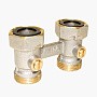 Узел нижнего подключения Vekotrim DN 15 PN 10 прямой двухтрубный 20-3/4'' c накидной гайкой, муфта купить в Волгограде | "Проконсим"