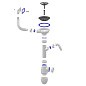 Сифон для мойки Unicorn В430V, без отвода, 3 1/2'' х40 с отводом для стиральной машины, прямоугольный перелив купить в Волгограде | "Проконсим"