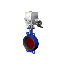 Затвор дисковый поворотный DN 300 PN 16 межфланцевый с диском из чугуна с электроприводом Tecfly VPI 4448 купить в Волгограде | "Проконсим"