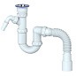 Сифон для умывальника Unicorn Y320V, 40х50 гибкий отвод, 1 1/2'' х40 чаша из нержавеющей стали с отводом для стиральной машины купить в Волгограде | "Проконсим"