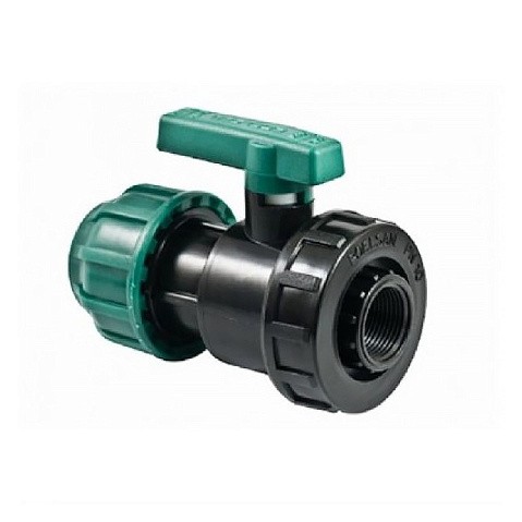 Кран шаровый ПЭ компрессионный комбинированный ВР DN 25-1/2'' PN 10 купить в Волгограде | "Проконсим"