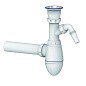 Сифон для умывальника Unicorn А310V, 40х40 прямой отвод, 1 1/2'' х40 чаша из нержавеющей стали с отводом для стиральной машины купить в Волгограде | "Проконсим"