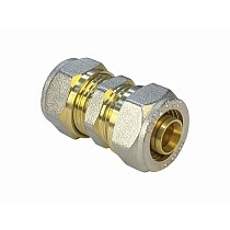 Муфты латунные для PEX труб DN 20-32 PN 10 переходные обжимные никелированные Valfex VF.303.N купить в Волгограде | "Проконсим"