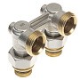 Узел нижнего подключения DN 20 угловой двухтрубный 20-1/2'' никелированный с ниппелем штуцерхштуцер РИДАН 003L0394R купить в Волгограде | "Проконсим"