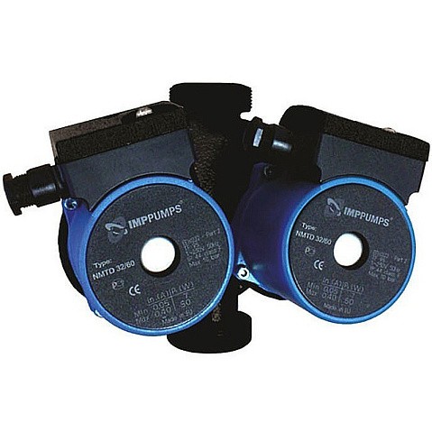 Насос циркуляционный с мокрым ротором NMTD PLUS 25/40-180 21Вт 1х220В сдвоенный с электронным упр. резьбовой PN10 110C IMP PUMPS купить в Волгограде | "Проконсим"