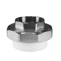 Муфта комбинированная разъёмная VALFEX 40 PN 25 G-1 1/2 американка-ВР белая купить в Волгограде | "Проконсим"