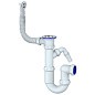 Сифон для мойки Unicorn Y441V, 1 1/2'' х40 без отвода, круглый перелив  с отводом для стиральной машины купить в Волгограде | "Проконсим"