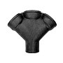 Крестовина ЧК (чугунная канализация) косая 45гр. Дн 100-100-100 купить в Волгограде | "Проконсим"