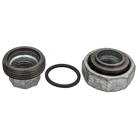 Американка чугунная DN 15-50 PN 16 оцинкованная муфта-муфта с плоской прокладкой Fittex Plus купить в Волгограде | "Проконсим" Американка чугунная DN 15-50 PN 16 оцинкованная муфта-муфта с плоской прокладкой Fittex Plus купить в Волгограде | "Проконсим"