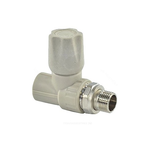 Вентиль для радиатора прямой VALFEX 20 PN 25 G-1/2'' серый купить в Волгограде | "Проконсим"