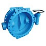 Затвор дисковый поворотный DN 200 PN 10 фланцевый с 2-эксцентриситетом редуктор FAF 38100200 купить в Волгограде | "Проконсим"