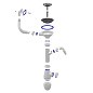 Сифон для мойки Unicorn B430VP, без отвода, 3 1/2'' х40 с отводом для стиральной машины, прямоугольный перелив купить в Волгограде | "Проконсим"