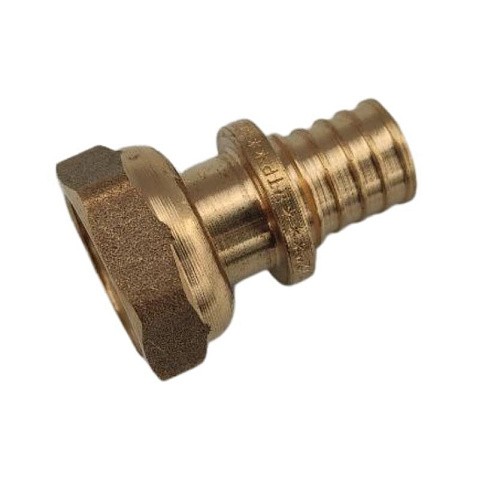 Муфта латунная для PEX труб  20-3/4''  PN 16  под надвижную гильзу с накидной гайкой  РосТурПласт купить в Волгограде | "Проконсим"