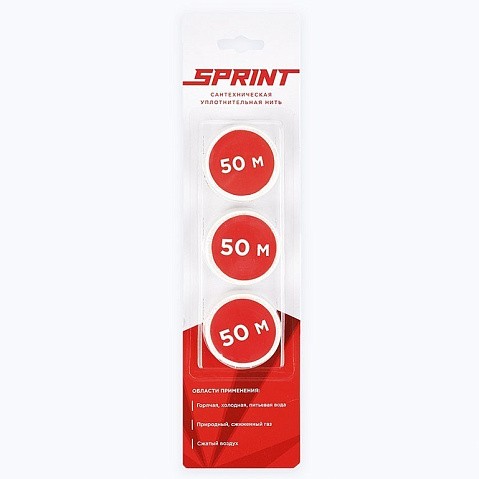 Уплотнительная нить Sprint набор катушек 3х50м, блистер купить в Волгограде | "Проконсим"