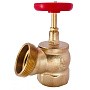 Клапан пожарный латунный КПЛ DN 65 PN 16 угловой 125гр. муфта-штуцер с удлиненным шпинделем Апогей купить в Волгограде | "Проконсим"