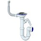 Сифон для мойки Unicorn Y431V, 3 1/2'' х40 без отвода, чаша из нержавеющей стали с отводом для стиральной машины, круглый перелив купить в Волгограде | "Проконсим"