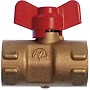 Кран латунный шаровой 11Б27п(М)2 DN 15 PN 16 трёхходовой под манометр G1/2''хG1/2'' муфта-муфта бабочка Пензапромарматура купить в Волгограде | "Проконсим"