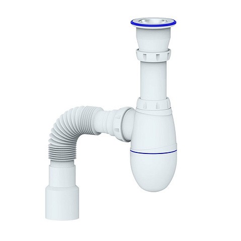 Сифон для мойки Unicorn В220, 40х50 гибкий отвод, 1 1/2'' х40 чаша из нержавеющей стали купить в Волгограде | "Проконсим"