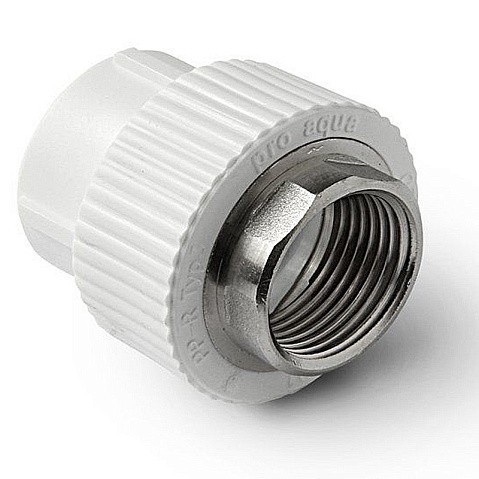 Муфта комбинированная ПП 75-2 1/2'' PN 25 под ключ с внутренней резьбой белая Pro Aqua PA22526 купить в Волгограде | "Проконсим"