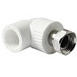 Угольник комбинированный ПП 25-3/4'' PN 25 с накидной гайкой белый Pro Aqua PA29214 купить в Волгограде | "Проконсим"