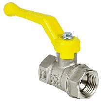Краны латунные шаровые газовые 11Б27фт1М DN 15-50 PN 25-40 никелированные рычаг муфта-муфта Valfex.271 Standart ГОСТ Р 59553 купить в Волгограде | "Проконсим"