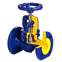 Клапаны запорные DN 15-200 PN 40 стальные до 400гр. фланцевые Zetkama zGLO.215F купить в Волгограде | "Проконсим"