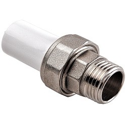 Муфта ПП разьемная 40-1'' PN 25 белая РВК 20551 (930659134) со склада Проконсим в Волгограде