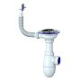 Сифон для мойки Unicorn В411, без отвода, 3 1/2'' х40 чаша из нержавеющей стали, круглый перелив купить в Волгограде | "Проконсим"